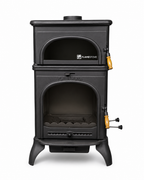 FS-024AK Modena Lüks Oven 3 camlı kuzineli Altan küllüklü Döküm Soba 2