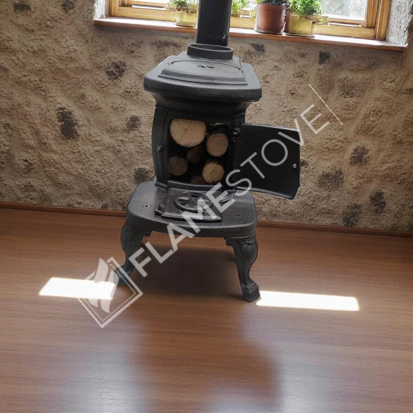 FS-059 Flame StoveNostaljik Fransız H2 Pik Döküm Soba: Odun Kömür Uyumlu, Yüksek Verimli Isıtma 10