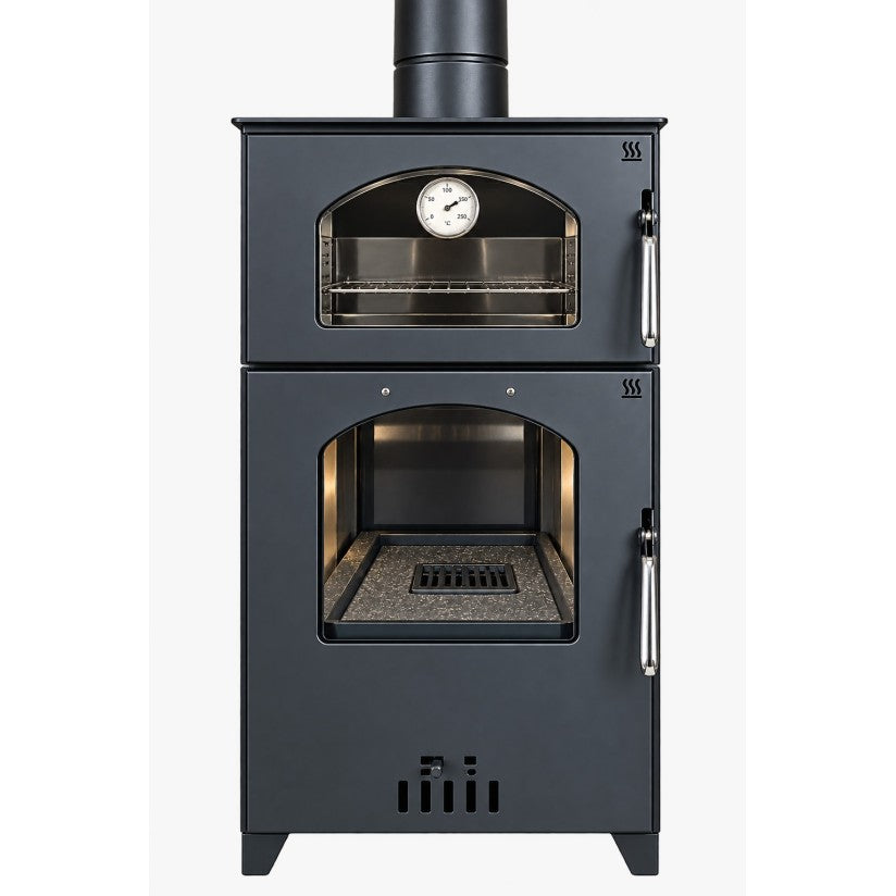 MS-6 Capella Mini fırınlı pelet ve odun hybrid soba