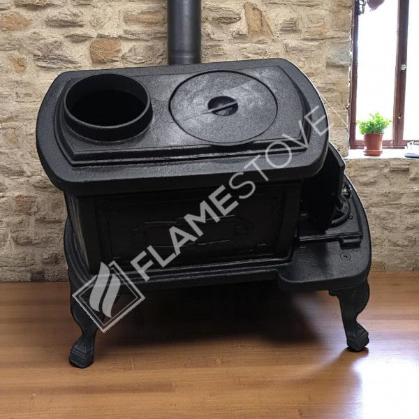 FS-059 Flame StoveNostaljik Fransız H2 Pik Döküm Soba: Odun Kömür Uyumlu, Yüksek Verimli Isıtma 11