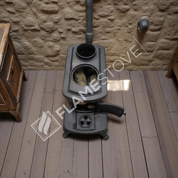FS-059 Flame StoveNostaljik Fransız H2 Pik Döküm Soba: Odun Kömür Uyumlu, Yüksek Verimli Isıtma 9