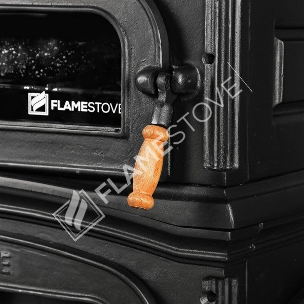 FS-034YKST Flame Stove Fırınlı Döküm Soba, Çift Yanmalı, Odunluklu, 18 kW, A Sınıfı 5