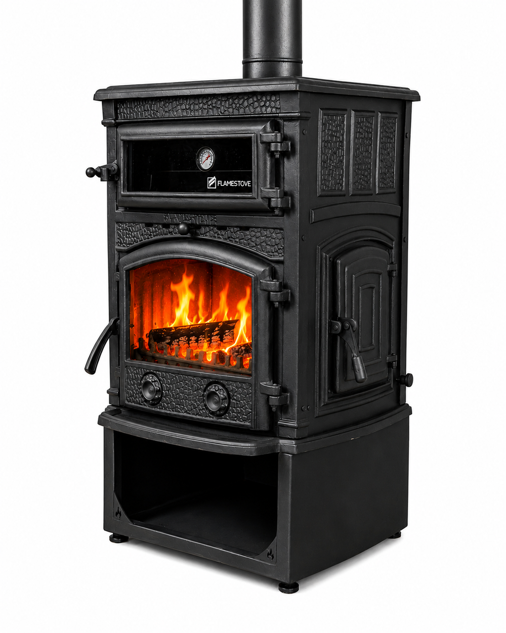 FS-013YKST Flame Stove Sirius Mega YK Style Fırınlı Döküm Soba 1
