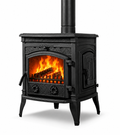 FS-016YK Flame Stove Sirius Star Yan Kapaklı Döküm Soba: Yüksek Verimli, A Sınıfı Odun Kömür. FS-16YK 1