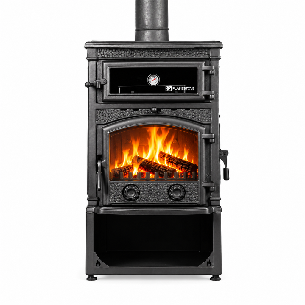 FS-013YKST Flame Stove Sirius Mega YK Style Fırınlı Döküm Soba 2