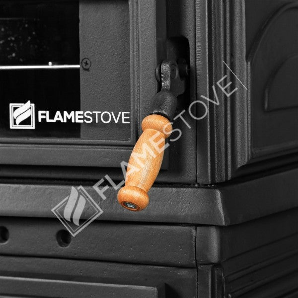 FS-044YK Flame Stove Retro Fırınlı Döküm Soba, Odun Kömür Sobası, Termostatlı, 13 kW 7