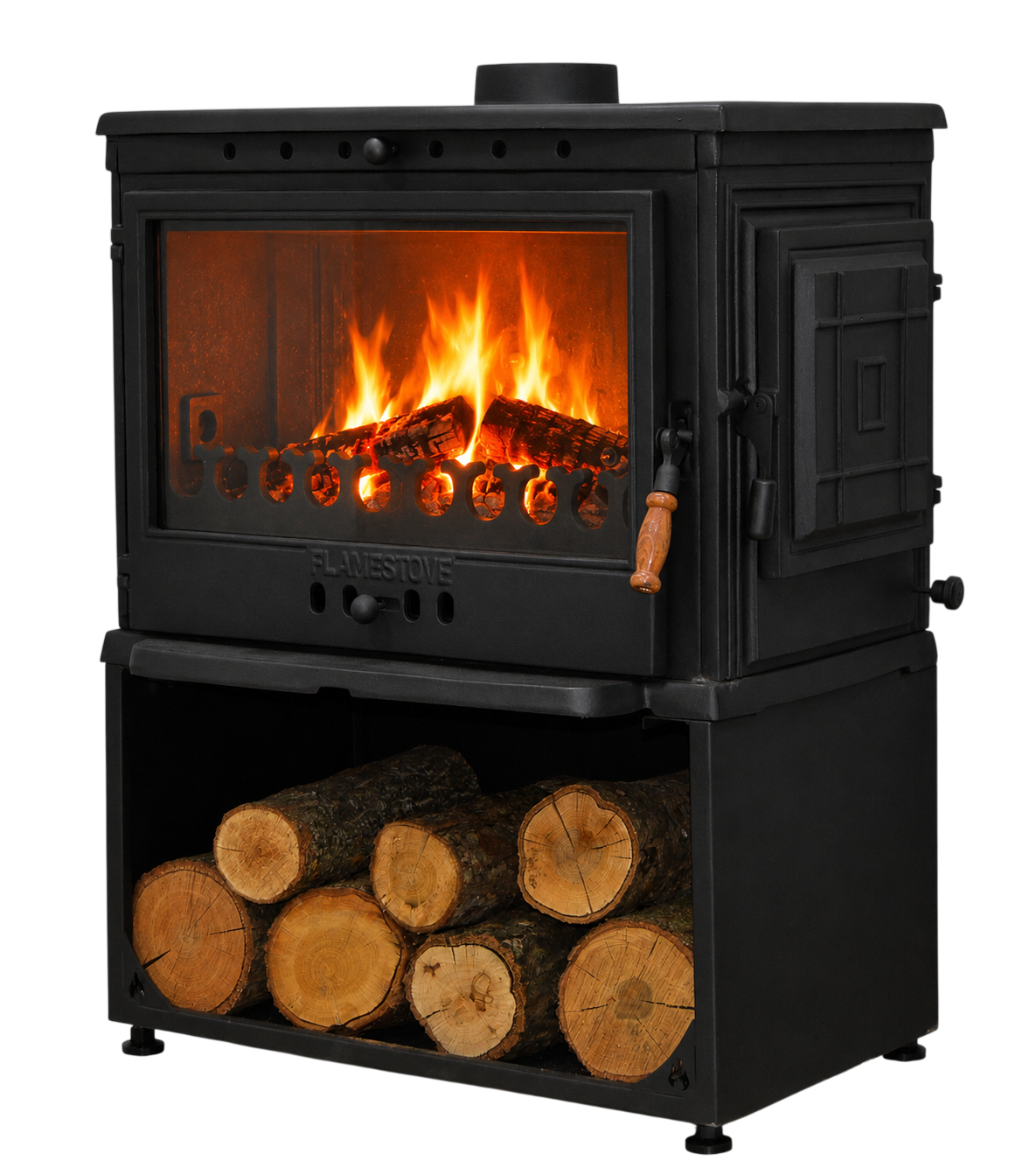 FS-041YKST Flame Stove Retro 10kW Yüksek Verimli Döküm Soba 1