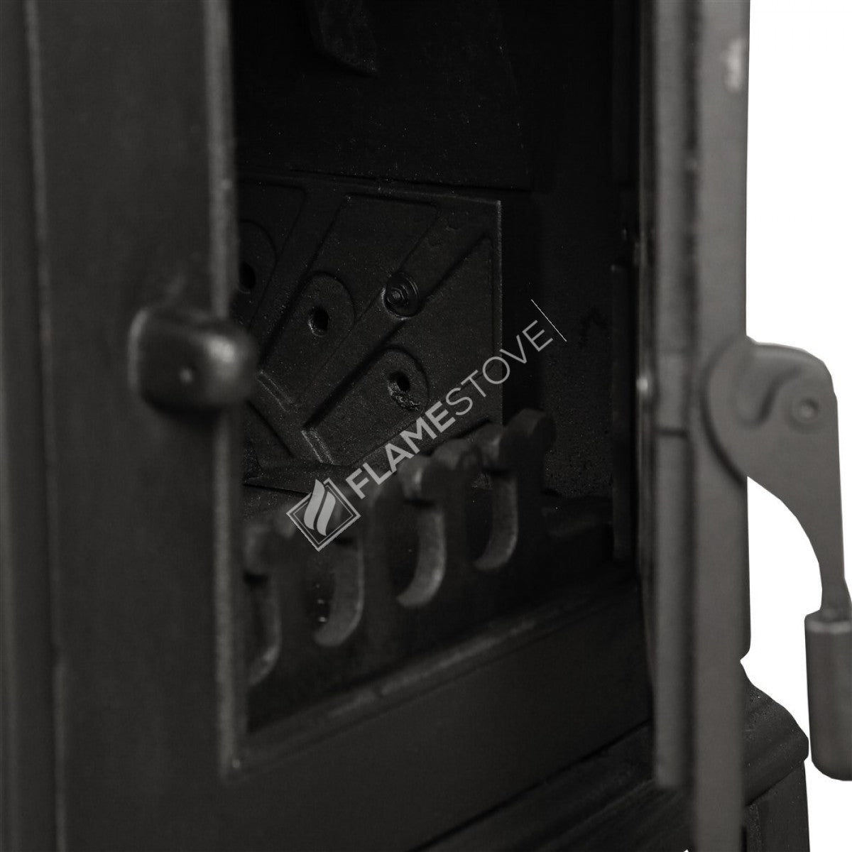 FS-032YK Flame Stove Altara Lüx Yan Kapaklı Döküm Soba A Sınıf Enerji Odun Kömür Sobası 10