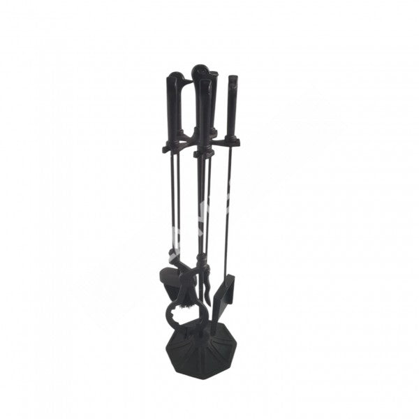 FS-103Ö Flame Stove Ördek Başlı 4'lü Pik Döküm Maşa Takımı: Şömine ve Barbekü İçin Ergonomik Set 4