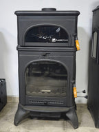 FS-024AK Modena Lüks Oven 3 camlı kuzineli Altan küllüklü Döküm Soba 4