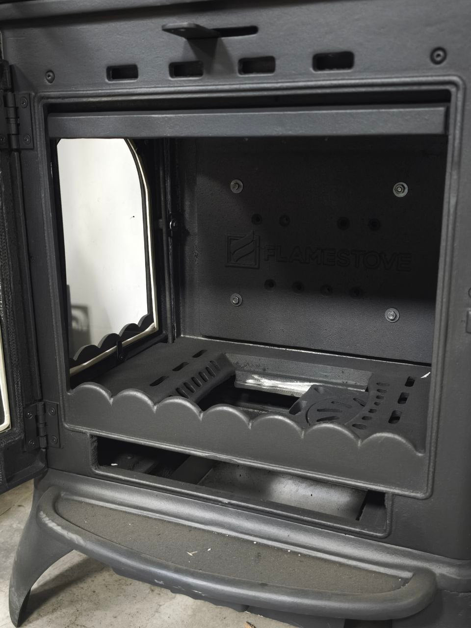 FS-024AK Modena Lüks Oven 3 camlı kuzineli Altan küllüklü Döküm Soba 7
