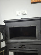 FS-024AK Modena Lüks Oven 3 camlı kuzineli Altan küllüklü Döküm Soba 13