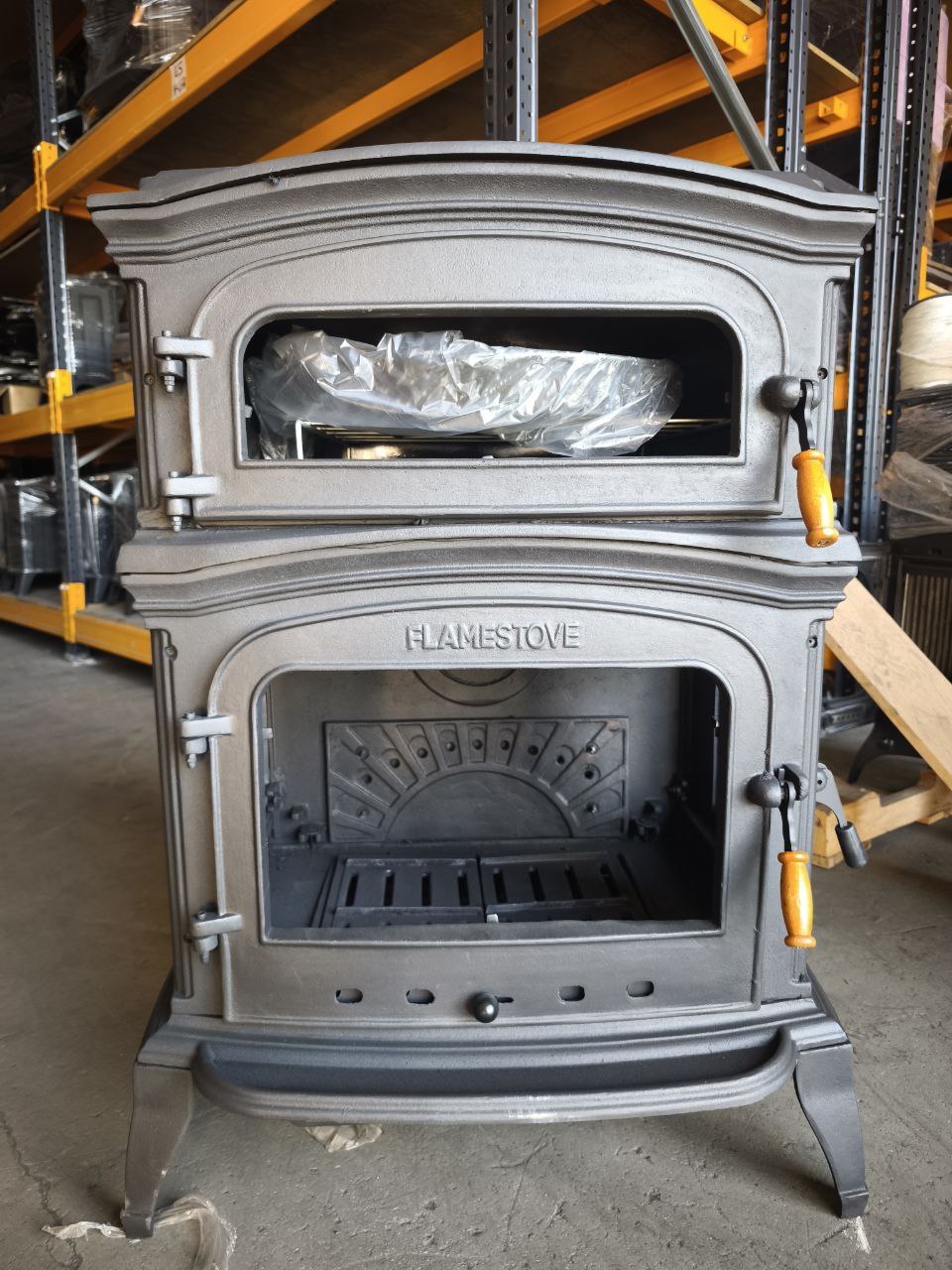 FS-034-YKAK Flame Stove ALTARA LÜX PREMİUM DÖKÜM SOBA ALTTAN KÜLLÜKLÜ YANDAN KAPAKLI 1