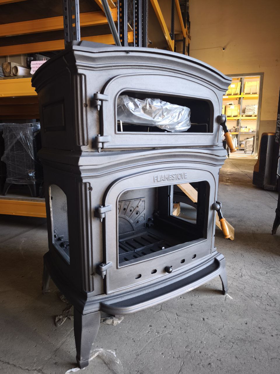 FS-034-YKAK Flame Stove ALTARA LÜX PREMİUM DÖKÜM SOBA ALTTAN KÜLLÜKLÜ YANDAN KAPAKLI 2