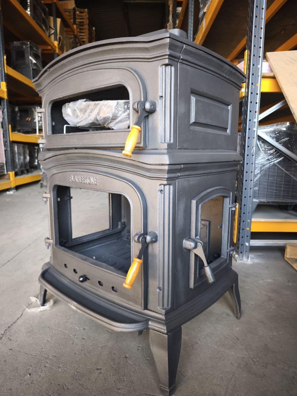 FS-034-YKAK Flame Stove ALTARA LÜX PREMİUM DÖKÜM SOBA ALTTAN KÜLLÜKLÜ YANDAN KAPAKLI 4