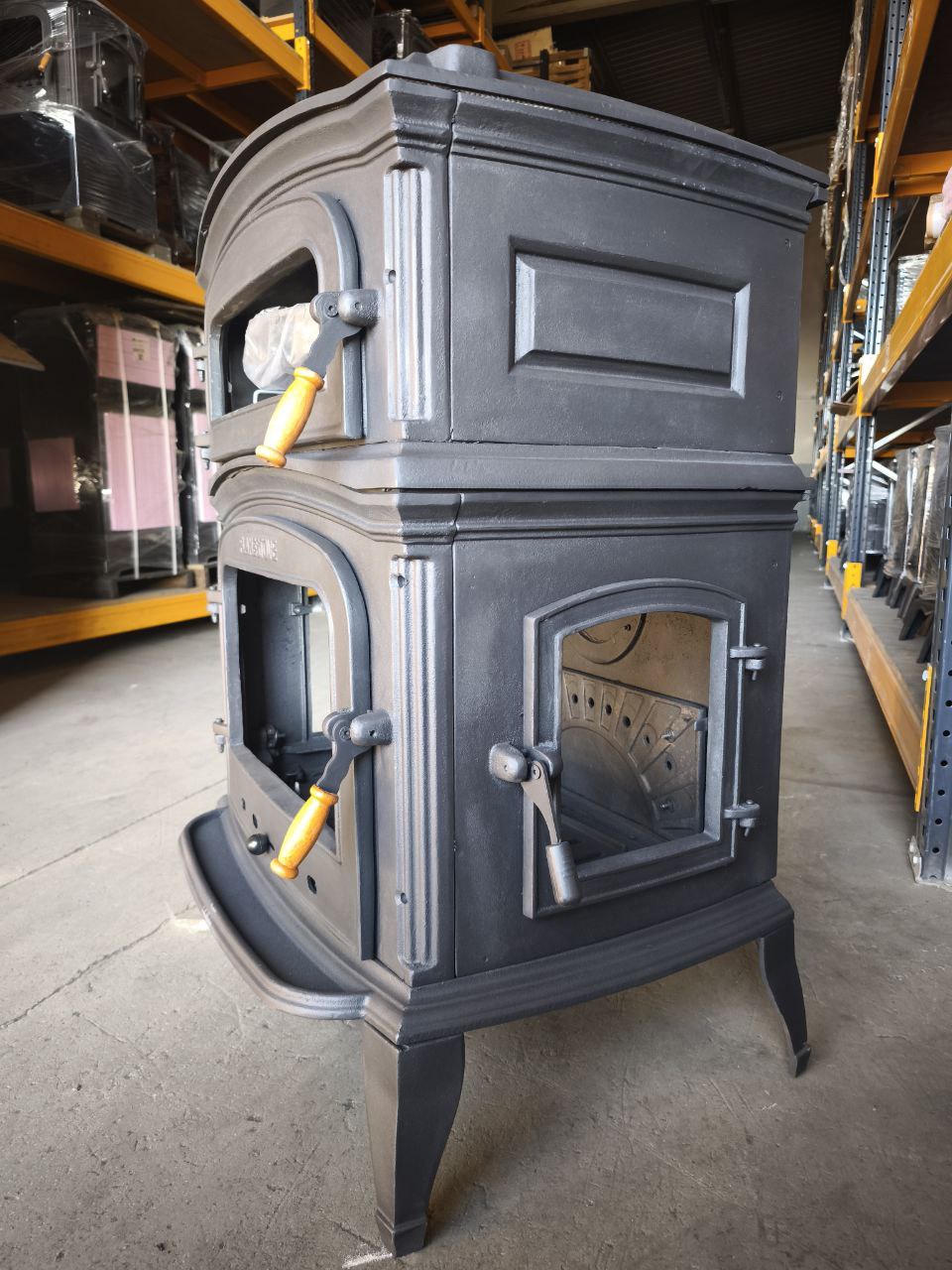 FS-034-YKAK Flame Stove ALTARA LÜX PREMİUM DÖKÜM SOBA ALTTAN KÜLLÜKLÜ YANDAN KAPAKLI 5