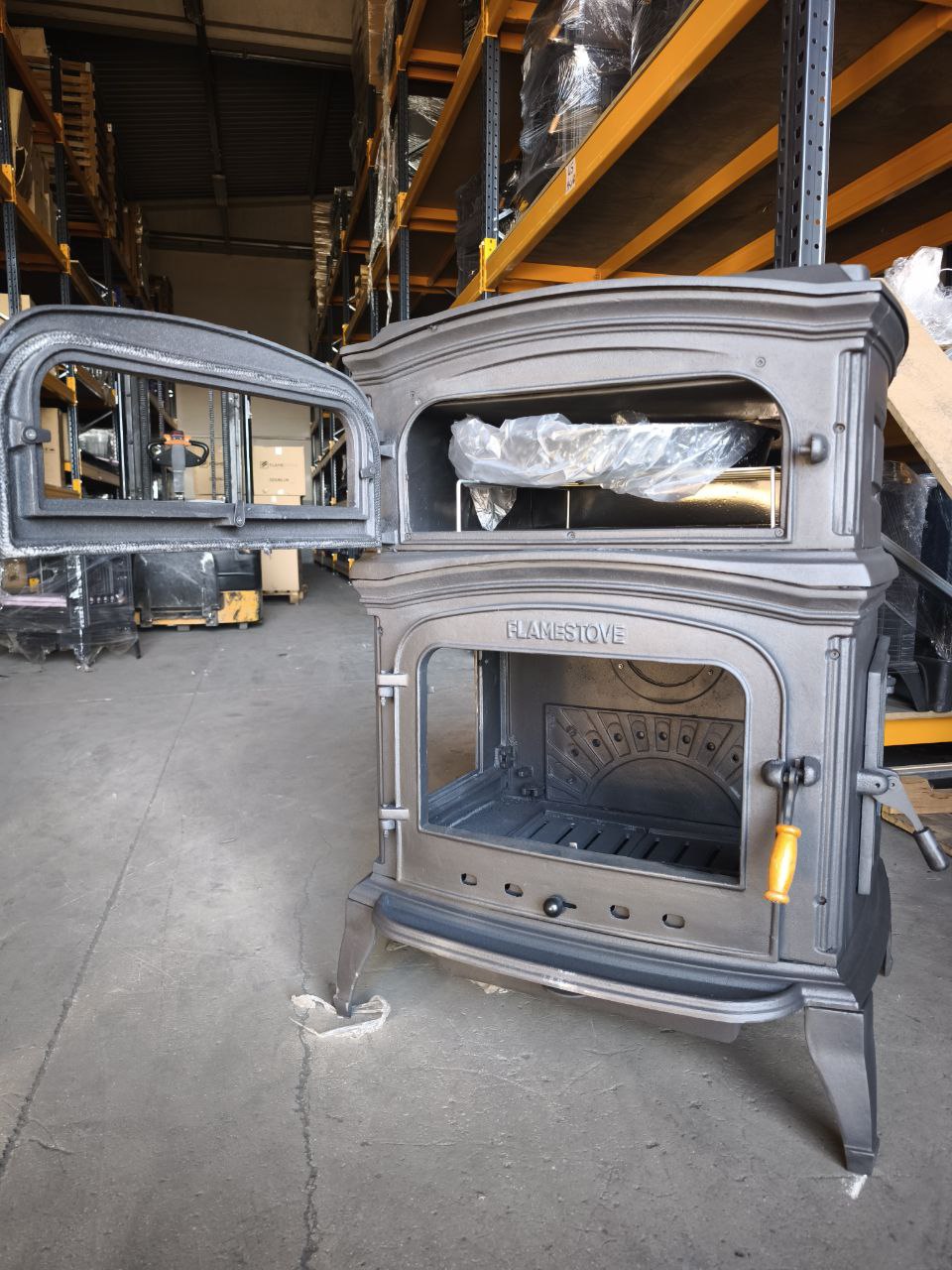 FS-034-YKAK Flame Stove ALTARA LÜX PREMİUM DÖKÜM SOBA ALTTAN KÜLLÜKLÜ YANDAN KAPAKLI 6