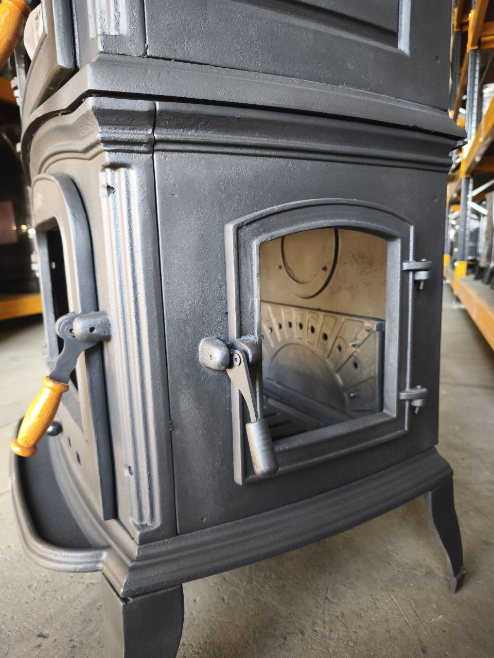 FS-034-YKAK Flame Stove ALTARA LÜX PREMİUM DÖKÜM SOBA ALTTAN KÜLLÜKLÜ YANDAN KAPAKLI 7