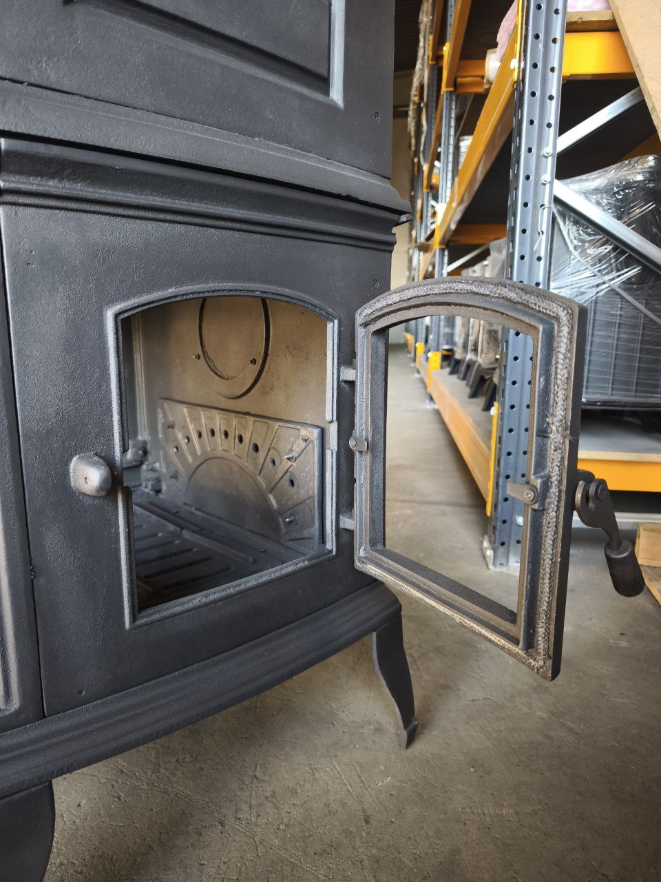 FS-034-YKAK Flame Stove ALTARA LÜX PREMİUM DÖKÜM SOBA ALTTAN KÜLLÜKLÜ YANDAN KAPAKLI 8