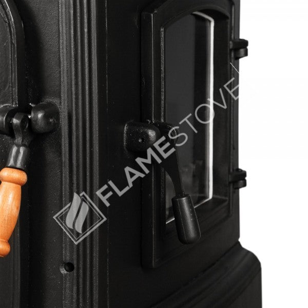 FS-034YKST Flame Stove Fırınlı Döküm Soba, Çift Yanmalı, Odunluklu, 18 kW, A Sınıfı 7