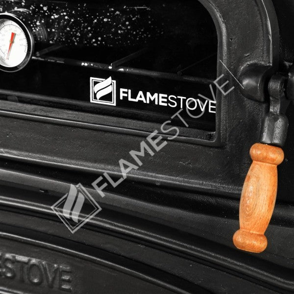 FS-034YKST Flame Stove Fırınlı Döküm Soba, Çift Yanmalı, Odunluklu, 18 kW, A Sınıfı 4
