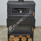 FS-044YKST Flame Stove Retro Dik Fırınlı Odun Sobası, Yan Kapaklı, Çift Yanmalı, Schott Robax Camlı, 13 kW 11