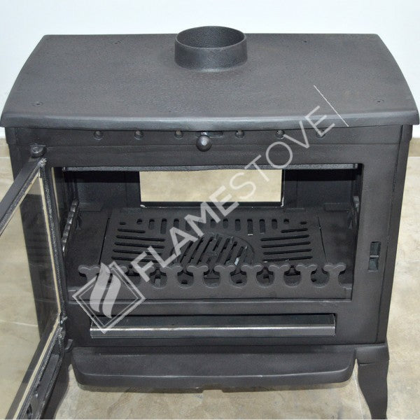 FS-043 Flame Stove 3 Camlı Döküm Soba: Yüksek Verimli Odun Kömür Isıtıcı 8