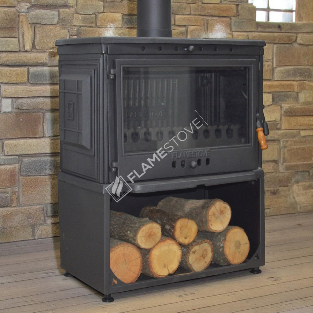 FS-041YKST Flame Stove Retro 10kW Yüksek Verimli Döküm Soba 4