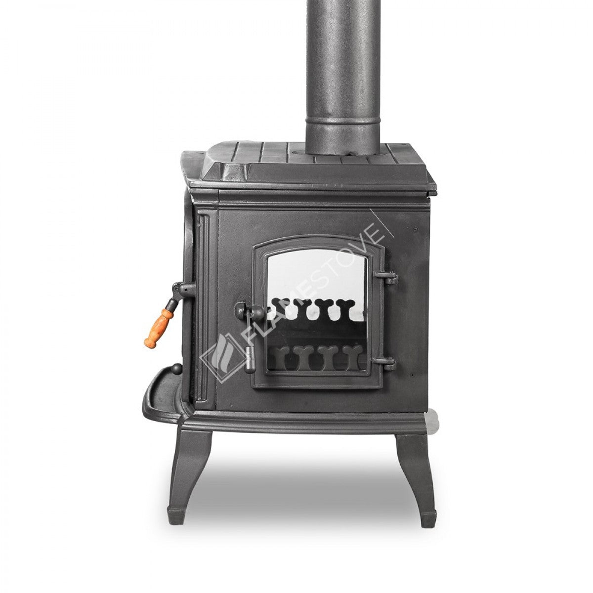 FS-032YK Flame Stove Altara Lüx Yan Kapaklı Döküm Soba A Sınıf Enerji Odun Kömür Sobası 4