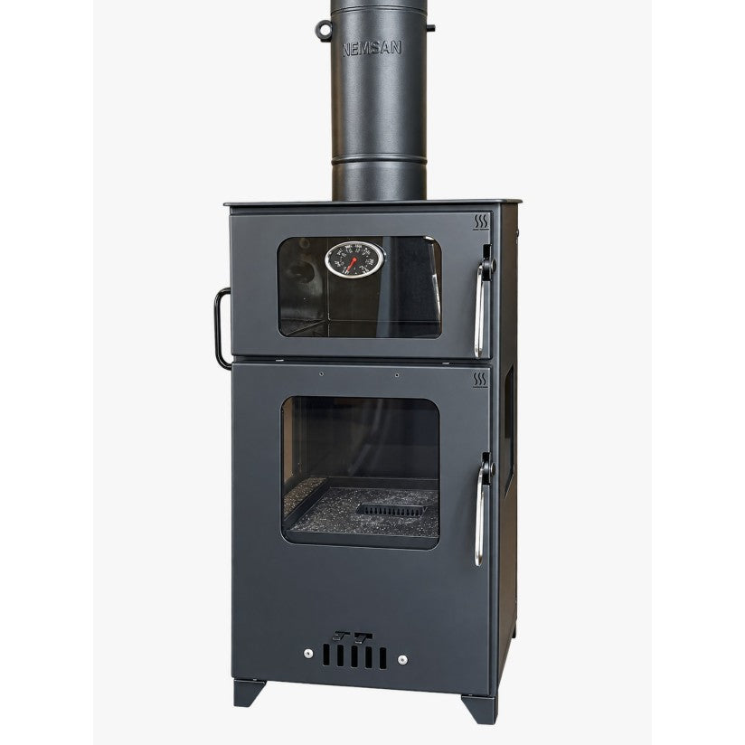 MS-7 | CAPELLA MAXİ FIRINLI PELET/ODUN HYBRİD SOBA | ÇELİK SOBA | 12 kW