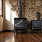 FS-016YK Flame Stove Sirius Star Yan Kapaklı Döküm Soba: Yüksek Verimli, A Sınıfı Odun Kömür. FS-16YK 5