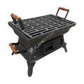 FS-405 Flame Stove Taşınabilir Ahşap Saplı Kare Döküm Piknik Mangalı - Dayanıklı, Kolay Temizlenebilir 1