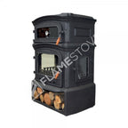 FS-034YKST Flame Stove Fırınlı Döküm Soba, Çift Yanmalı, Odunluklu, 18 kW, A Sınıfı 3
