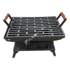 FS-405 Flame Stove Taşınabilir Ahşap Saplı Kare Döküm Piknik Mangalı - Dayanıklı, Kolay Temizlenebilir 5