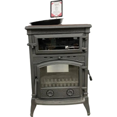 FLAMESTOVE FS-012YK Yandan Kapaklı 4 Camlı Kuzineli Pik Döküm 4
