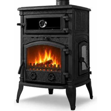 FLAMESTOVE FS-011YK Sirius Maxi Yandan Kapaklı  3 Camlı Pik  Döküm