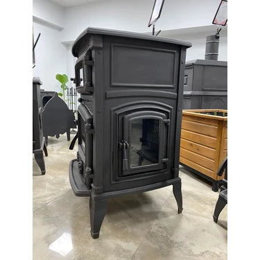 FLAMESTOVE FS-011YK Sirius Maxi Yandan Kapaklı  3 Camlı Pik  Döküm 4