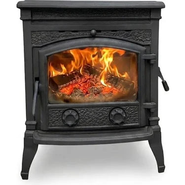 FLAMESTOVE FS-015YK  4 Camlı Yandan Kapaklı Döküm Şömine 2