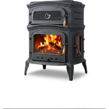 FLAMESTOVE FS-034YK  Altara Lüx Premium Yk Pik Döküm Soba Fırınlı Yan Kapaklı Şömine