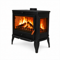 FS-043 Flame Stove 3 Camlı Döküm Soba: Yüksek Verimli Odun Kömür Isıtıcı 1