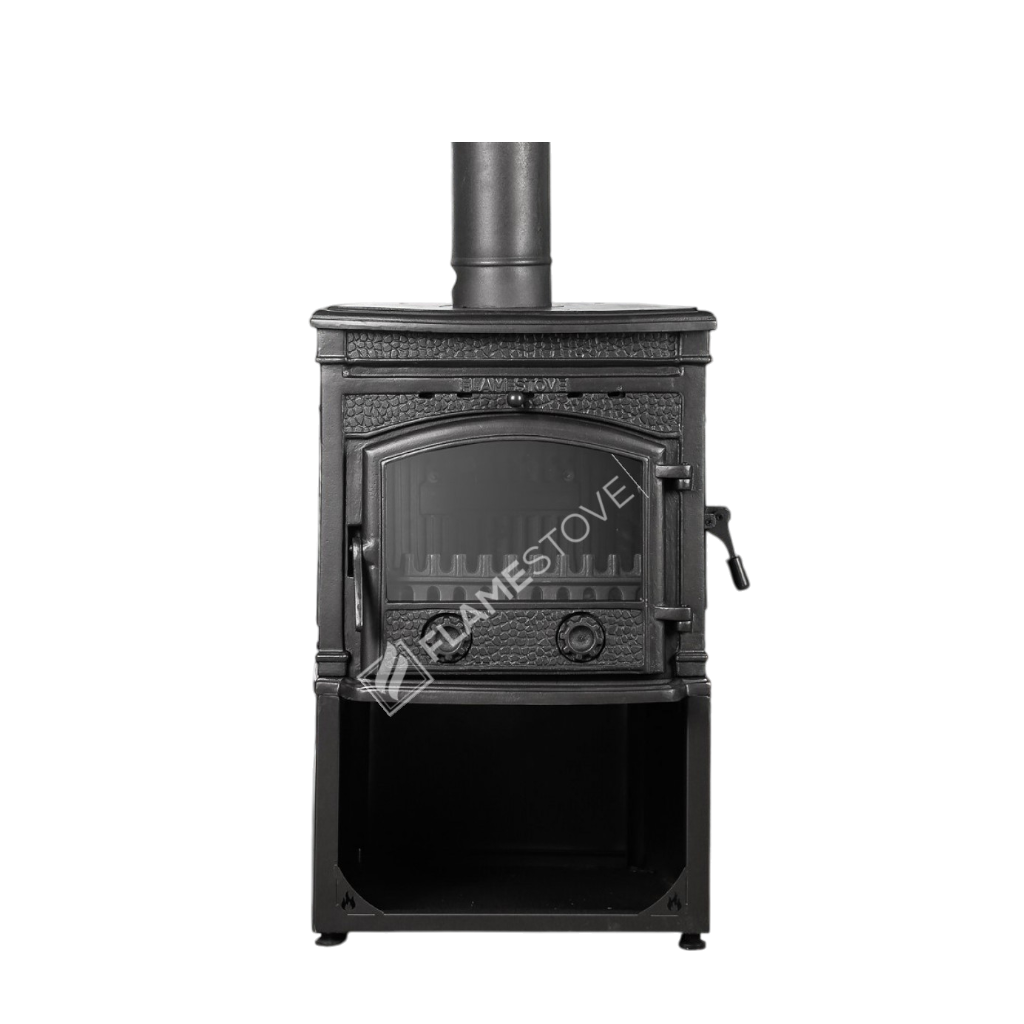 FS-014YKST Flame Stove Sirius Ultra Yan Kapaklı Odun Hazneli Döküm Soba, Yüksek Verimli Isıtma Çözümü. 4
